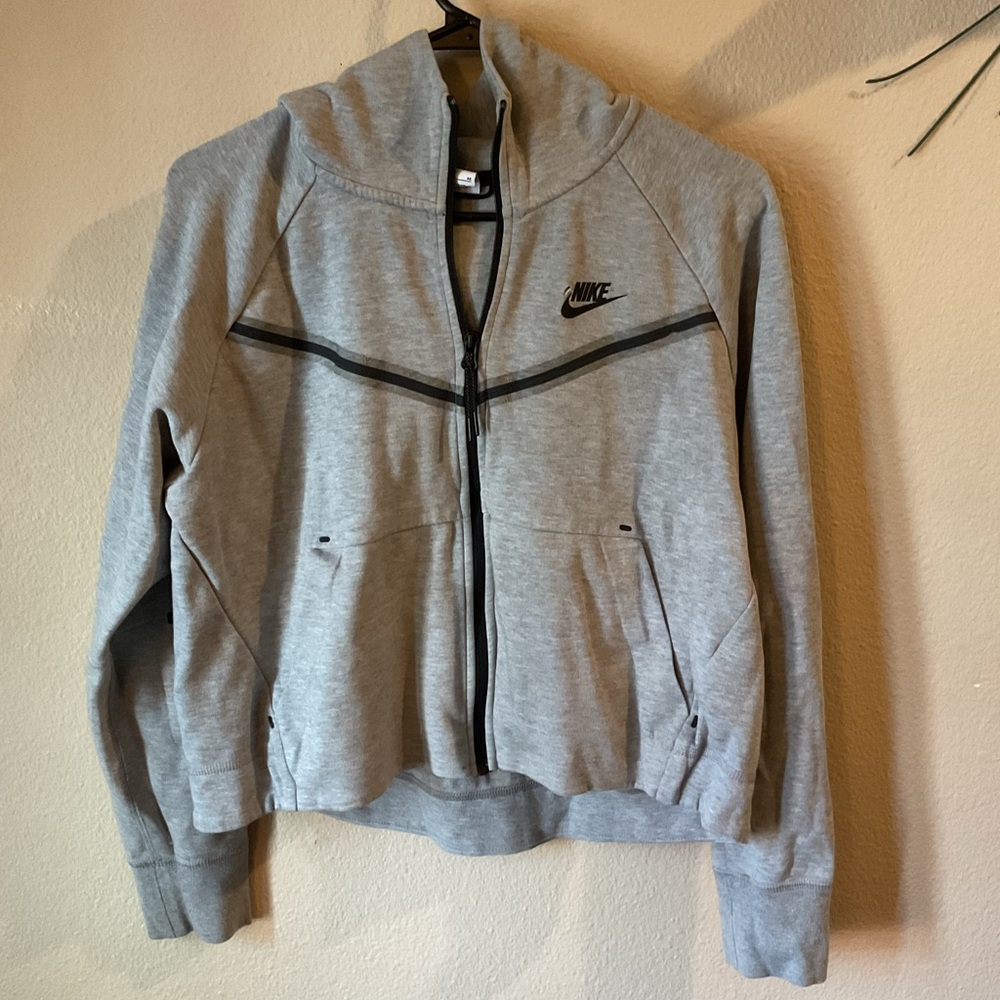 Nike Sportswear Tech Heather Gray Women’s Full-Zip Hoodie